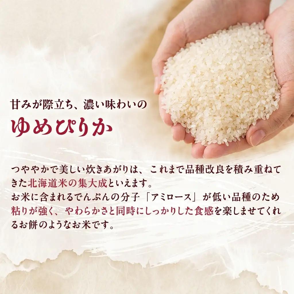 ゆめぴりか 北海道産 無洗米 特A ゆめぴりか【4kg】【12ヵ月定期便】
