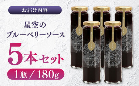 【先行予約】星空のブルーベリーソース 5本セット 180ｇ×5【清和の恵み工房】[YAA007]