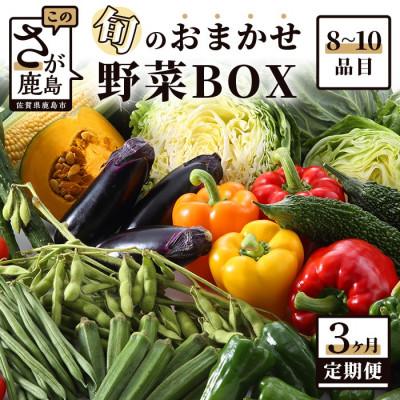 ふるさと納税 鹿島市 【毎月定期便】旬のおまかせ野菜BOX 詰め合わせ 8〜10品目全3回