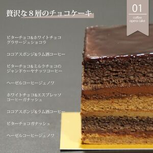 8層の味わい コーヒー チョコ オペラケーキ | ケーキ スイーツ ギフト プレゼント 贈り物 冷凍 長野県 飯田市 信州