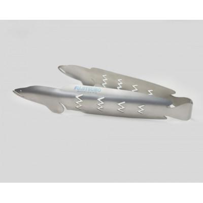 ふるさと納税 裾野市 使うたびに愛着が湧く、雷魚がモデルのチタン製トング (200mm)