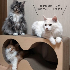猫の爪とぎ　メガネケース（カラー：赤） 猫 ねこ ネコ キャット cat 爪とぎ ダンボール 段ボール メガネ 眼鏡 めがね 丈夫 日本製 国産 おもちゃ ペット インテリア 動物 猫用品 猫用玩具 
