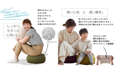 【アルググリーン】ハナロロ ビーズクッション プチ オニオン