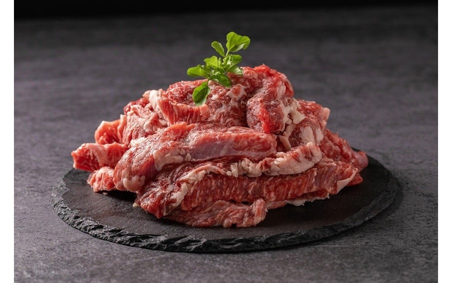 熊本県産 あか牛 切り落とし 焼肉 1200g 1.2kg 小分け 3パック 牛肉 国産 赤身 厚切り バーベキュー BBQ ギフト 贈答用 ワイエスフード 熊本 阿蘇 南小国町 送料無料