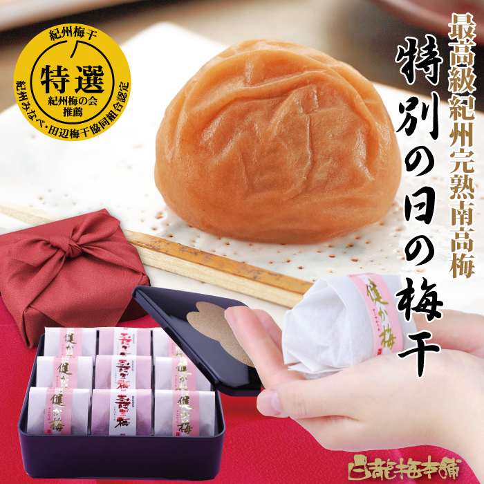 M069　紀州完熟南高梅　特別の日の梅干・一段重