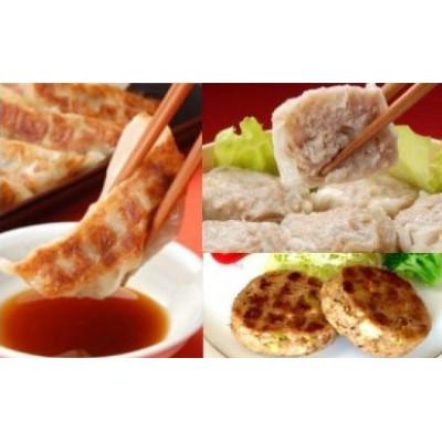 ふるさと納税 花巻市 カスイ　岩手四元豚3種詰合せ 餃子・焼売・ハンバーグ 化学調味料不使用 |  | 02