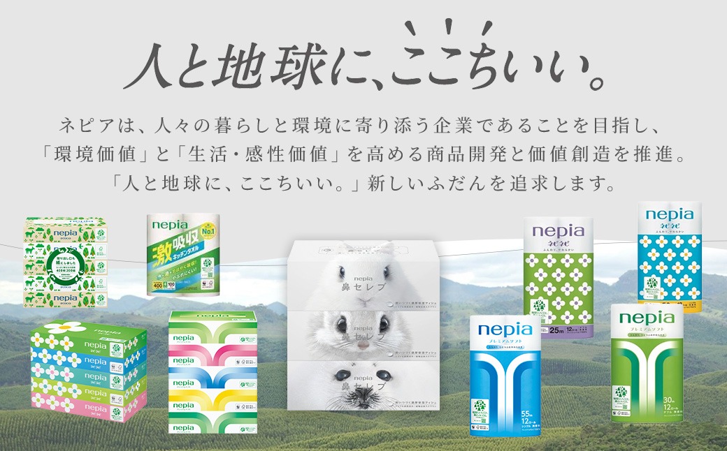 ネピアネピネピトイレットロール12ロールダブル×6パック