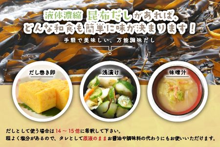 【お試し用♪】日高昆布だし(液体濃縮)300ml×1本[30-1536]