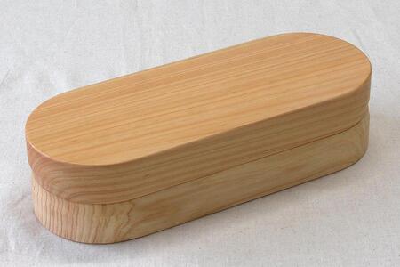 ◇紀州桧弁当箱 タイプ3 NA ナノコート 弁当包みセット【コトリ】