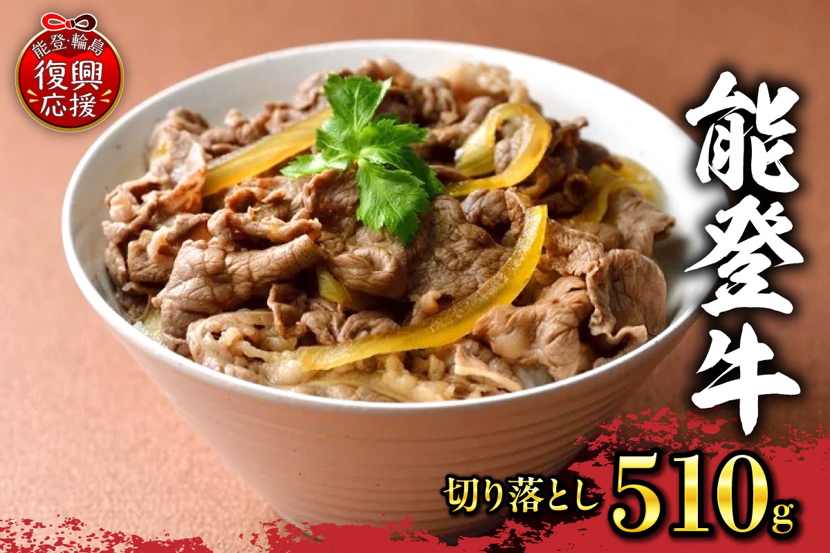 
            【配送指定不可】能登牛　切り落とし（510g、冷凍）
          