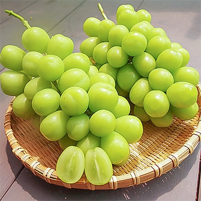 銀河農園まきおかのシャインマスカット(種なし)約1.5kg(2～3房)【配送不可地域：離島】