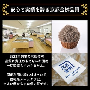羽毛布団 ブルー 肌掛け布団 シングル アイダーダウン95% キャピタル