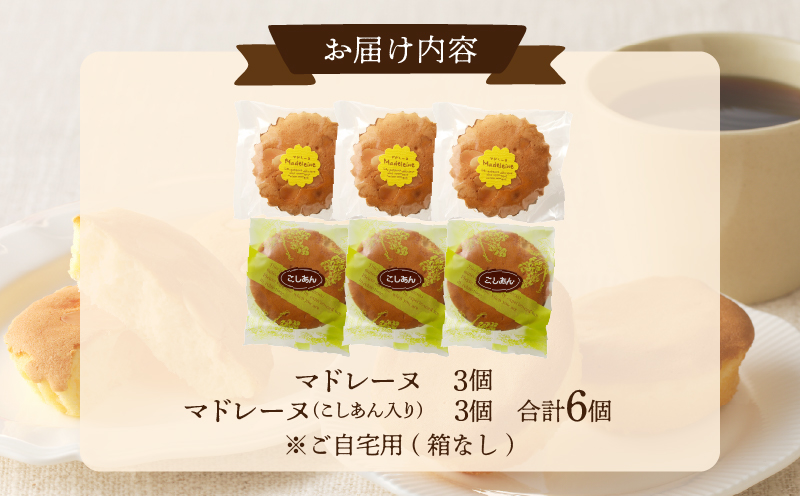 【2週間以内発送】老舗菓子舗のマドレーヌ2種セット「合計6個・個包装」_T035-020【焼き菓子 スイーツ 詰め合わせ 洋菓子人気 ギフト 食品 贈り物 お土産 デザート 加工品 送料無料 プレゼン