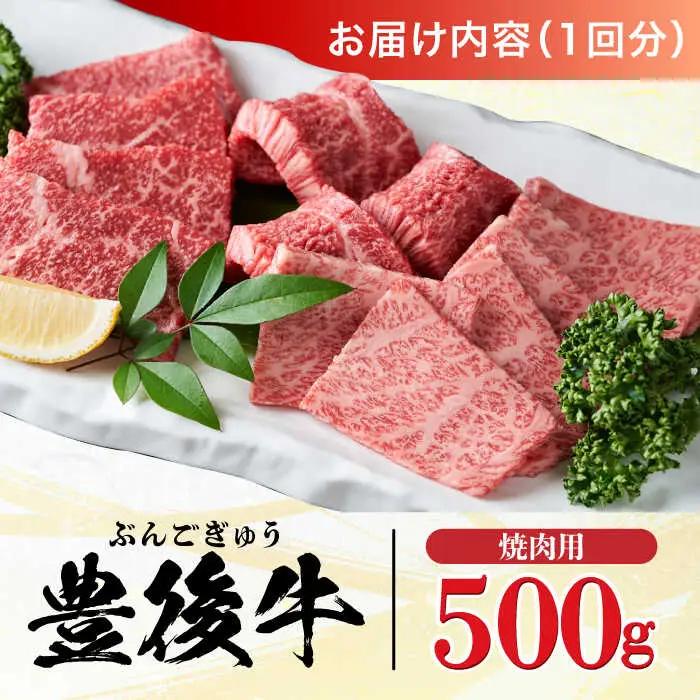 【全6回定期便】おおいた豊後牛 焼肉用 500g 赤身 モモ 焼肉  冷凍 豊後牛 BBQ[AREI099]