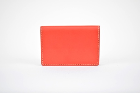 栃木レザー使用｜約30枚収納 本革名刺入れ｜Card holder 01｜レッド｜minca（全7色）