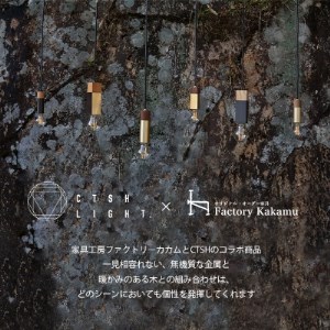 金属と木工職人が作り上げるシーリングライト SQUARE【Walnut×パーカーライジングE17】【1238062】