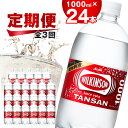 【ふるさと納税】【毎月定期便】【3か月お届け】ウィルキンソン タンサン 1000ml【12本入】2箱 アサヒ全3回【4050128】