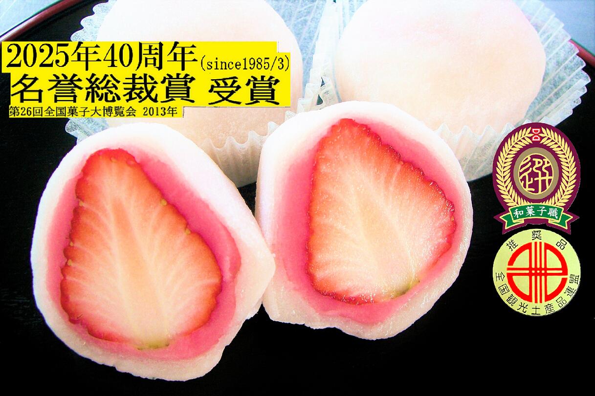 【ふるさと納税】8個　最高位賞 名誉総裁賞『いちご大福』いちのみや土産