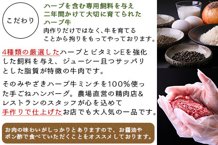 ＜みやざきハーブ牛 手ごねハンバーグ「生」（140g×10個）＞入金確認後、翌月末迄に順次出荷【TVで話題沸騰！】【c458_fw_x4】