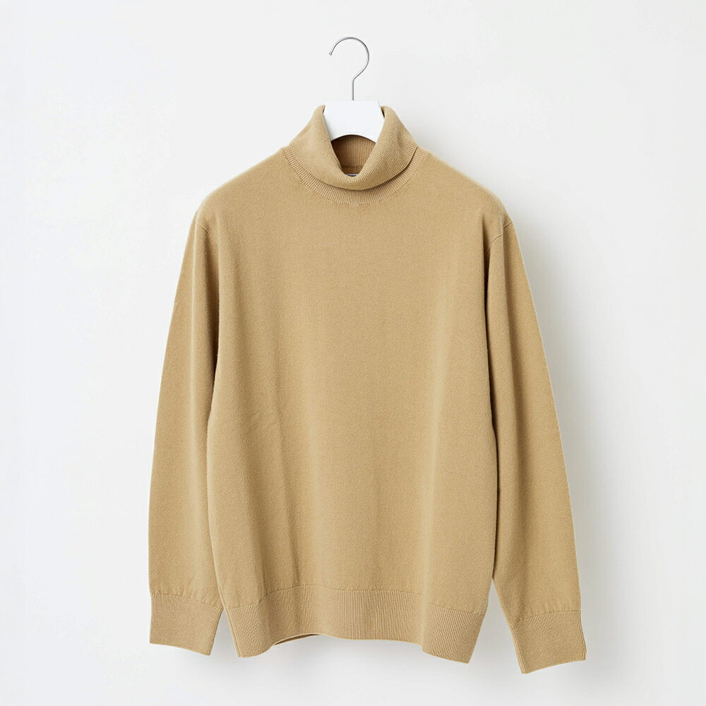 【ふるさと納税】 ≪順次発送≫ Yonetomi×Spiber NEW BASIC KNIT TURTLE NECK PULLOVER CAMEL キャメル ニューベーシックニット 服 洋服 ユニセックス メンズ レディース ブランド 山形県 山辺町 送料無料 yt-ntpxc-sn ※沖縄・離島への配送不可