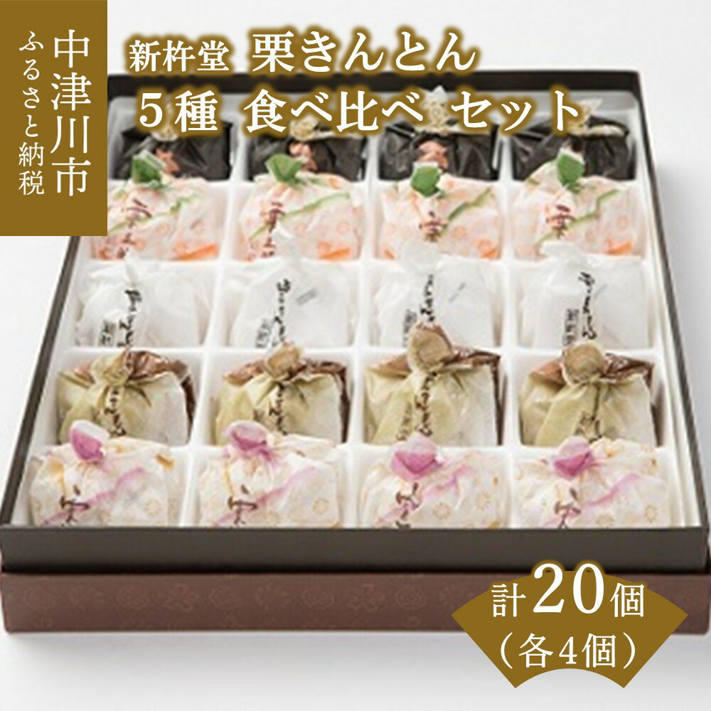 【ふるさと納税】栗 食べ比べ セット 20個 入【新杵堂】栗きんとん プレミアム栗きんとん 栗きんとんショコラ 粒栗三昧 粒栗大福 人気 スイーツ 菓子 ギフト 和菓子 栗菓子 秋 旬 F4N-0786