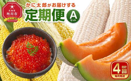 【先行予約】かに太郎がお届けする 2025年発送 定期便Aセット（2025年7月頃より合計4回） | アスパラ　アスパラ　アスパラ　アスパラ　アスパラ　メロン　メロン　メロン　メロン　メロン　とうもろこし　とうもろこし　とうもろこし　とうもろこし　とうもろこし　いくら　いくら　いくら　いくら　いくら _01193