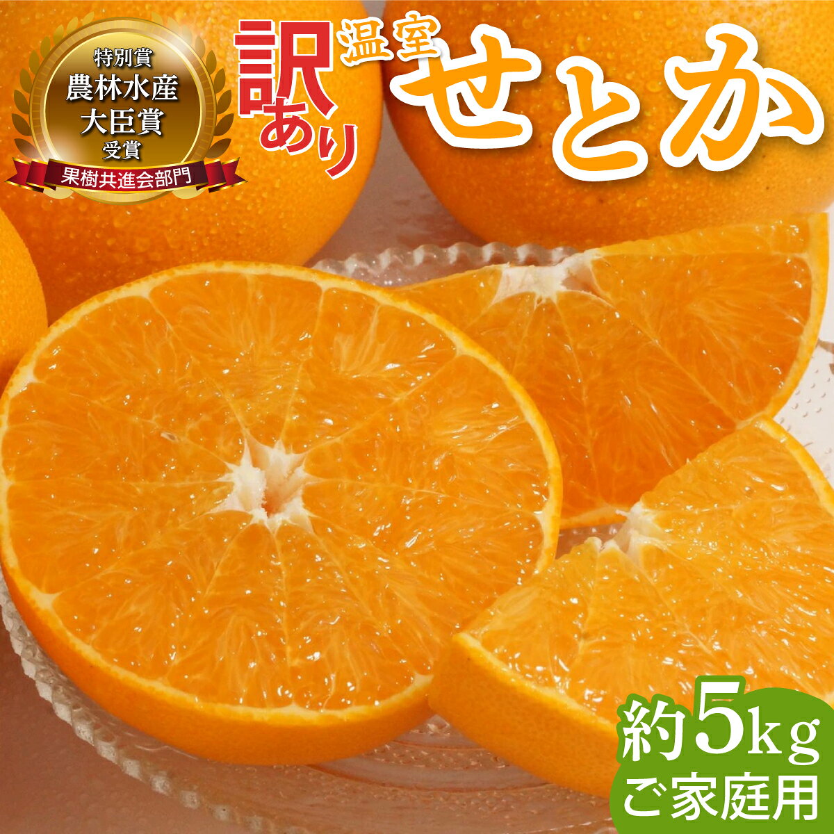 【ふるさと納税】【先行予約】【数量限定】《訳あり》 農林水産大臣賞受賞農園！温室せとか20～24玉(サイズ混合)約5kg 果物 果肉 果汁 グルメ 柑橘 せとか みかん グルメ 特産品 ふるさと 柑橘系 宮崎 お取り寄せ おすそ分け フルーツ デザート 宮崎県 串間市 送料無料