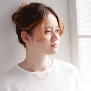 K24 pure gold/ピュアゴールド 2連ネックレス14199