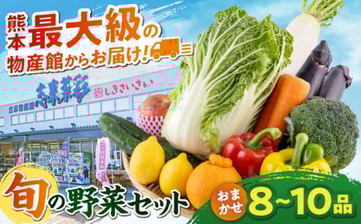 旬の野菜 おまかせ 詰め合わせ セット 8〜10品目【合志物産販売 志来菜彩】 [AYCA001]
