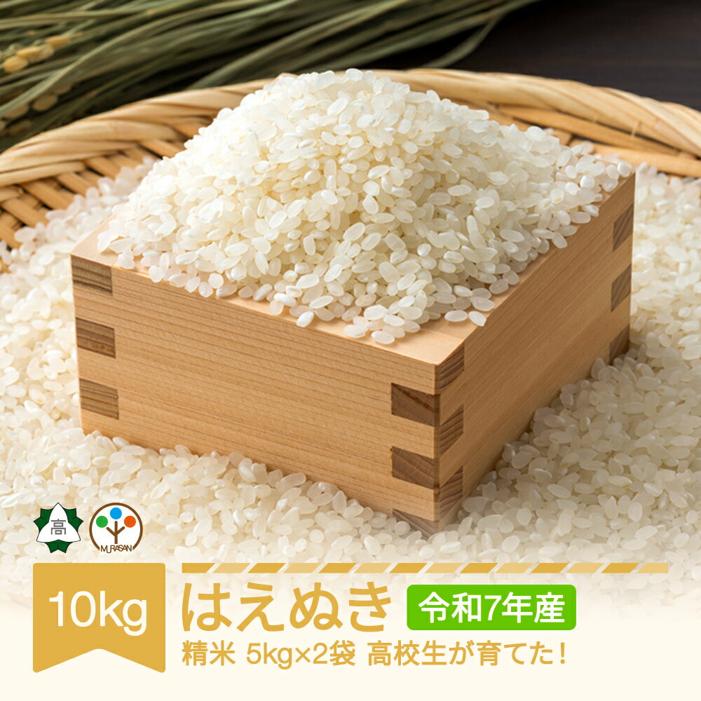 【ふるさと納税】 高校生が育てた米 はえぬき 10kg 2025年産 令和7年産 村山産業高校 山形県村山市産 ※沖縄・離島配送不可