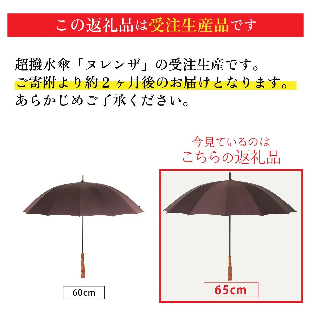 ヌレンザ 雨傘(親骨65㎝)　赤  [L-035002_05]