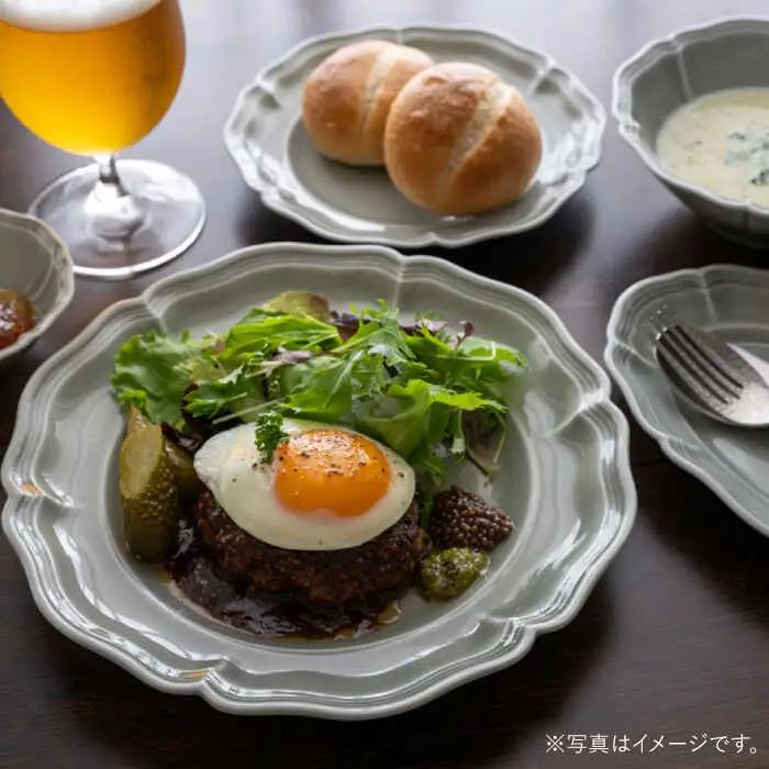 【波佐見焼】ombre de fleur 8点フルセット ロイヤルグレー 食器 皿【翔芳窯】[FE405]
