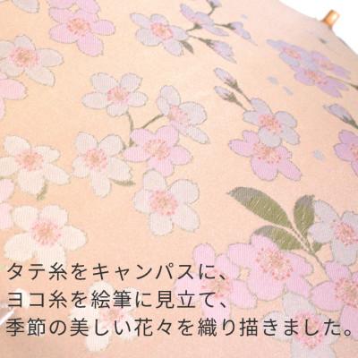 ふるさと納税 西桂町 婦人折傘 絵おり(桜・ピンク)槙田商店の傘職人が作る大人にぴったりの上品な日本製の晴雨兼用婦人傘 |  | 03