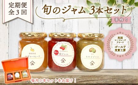 ジャム 詰め合わせ 3種  全3回 定期便 ジャム