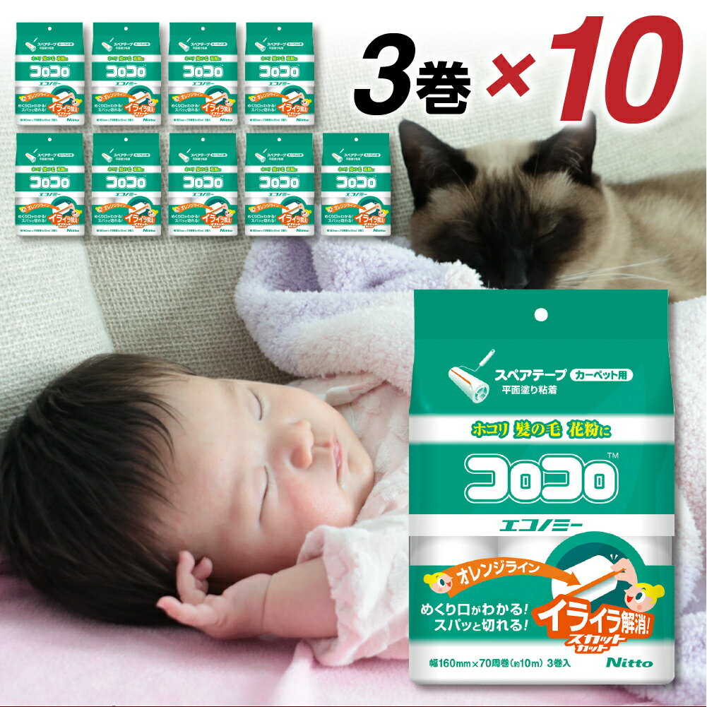 【ふるさと納税】≪ニトムズ≫ コロコロ スペアテープ エコノミー スカットカット 3巻入×5 (計15本) 粘着スペアテープ 粘着テープ 粘着クリーナー 粘着ローラー 強粘着 カーペットクリーナー 猫 犬 ペット 掃除 定期便 日用品 愛知県 豊橋市