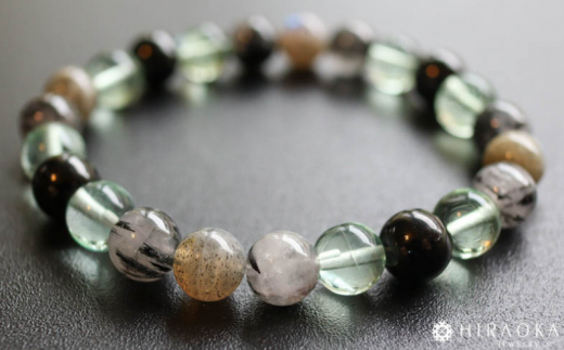 対人健全パワーストーンブレスレット(対人01)･8mm玉 (19.2cm)