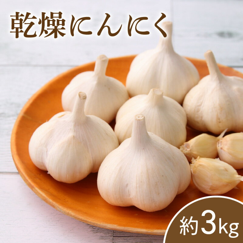【ふるさと納税】【先行予約】 乾燥にんにく　約3kg