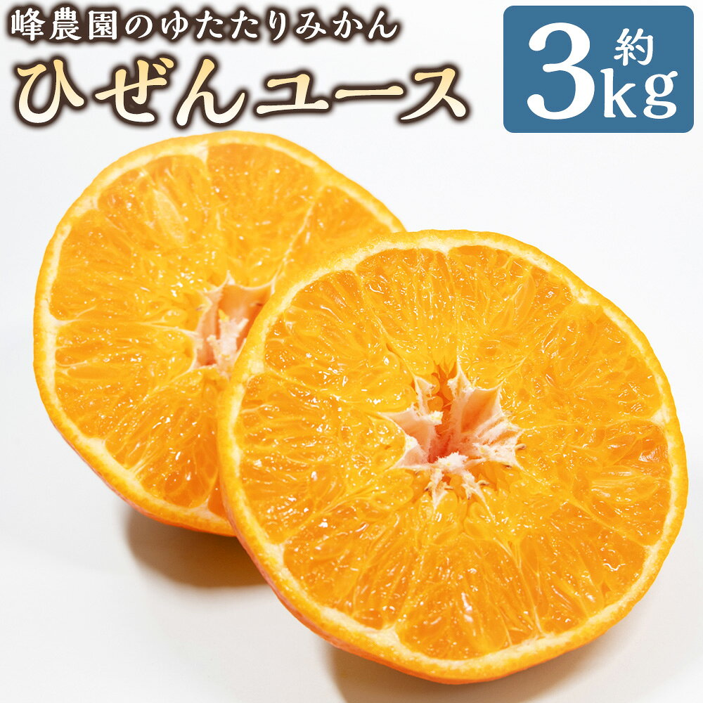 【ふるさと納税】峰農園ゆたたりみかん ひぜんユース 3kg （サイズおまかせ） みかん 柑橘類 果物 みかん フルーツ みかん ひぜんユース みかん 佐賀果試第35号 みかん 佐賀県 太良町 OC10x1 【2027年2月下旬-3月下旬発送予定】