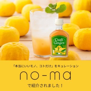 【無添加】ジンジャーシロップ＜ゆず＞Craft Ginger Y 200ml×2本 国産 ピリリと生姜にゆず香る