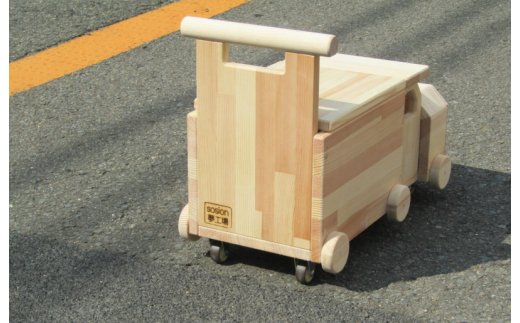 手作り木製 手押し車「コンボイ」 099H2134