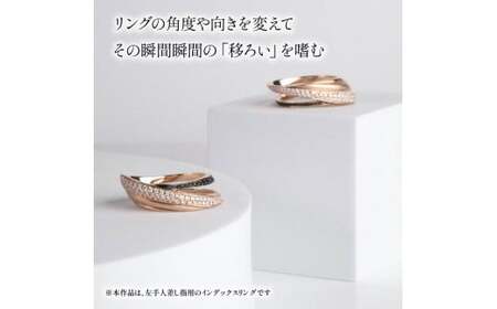 ダイヤモンド ジュエリー リング アクセサリー K18 PG ピンクゴールド ブラック サファイア 宝石 宝飾品 指輪 karati セスタディカラッチジャパン カラッチ ジャパン KARATI パイ