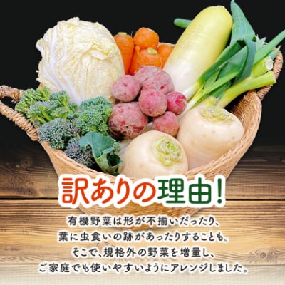 しあわせ野菜畑のシェフMセット　(訳あり規格外の有機野菜を一部使用)【配送不可地域：離島・北海道・沖縄県・四国・九州】