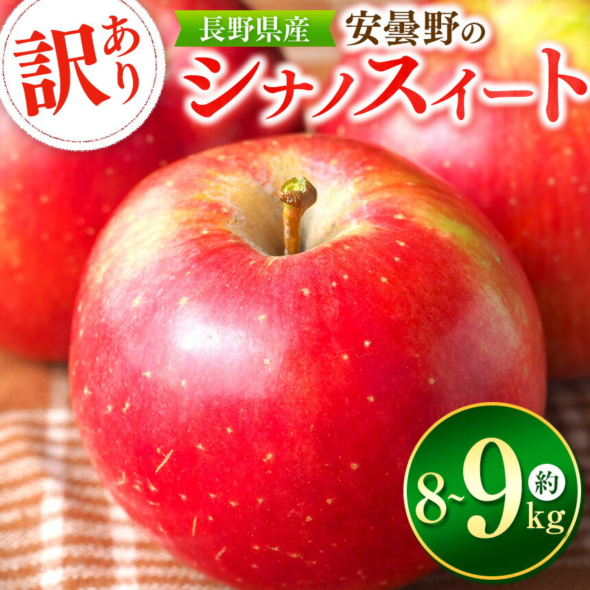 【ふるさと納税】*訳あり シナノスイート 約8～9kg 【2025年先行予約】｜ 東印平林農園 リンゴ りんご 林檎 果物 フルーツ 果実 果汁 シナノスイート しなのすいーと 家庭用 わけあり 訳アリ 長野県 松川村