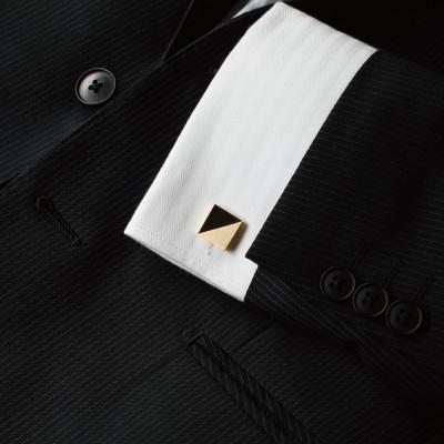 ふるさと納税 泉佐野市 ジオメトリック・スクエアカフス シルバーカラー tav0075 G3126 |  | 01