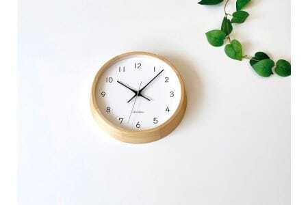 KATOMOKU　moku clock 13 ヒノキ 電波時計 連続秒針