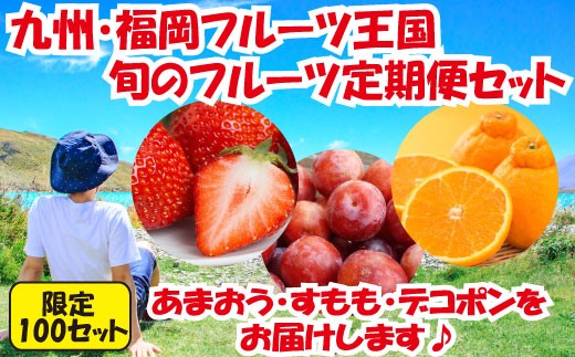 
CE012.【人気】九州・福岡フルーツ王国.旬のフルーツ定期便Gセット
