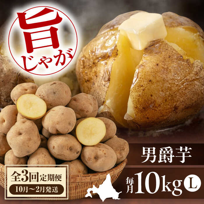 【ふるさと納税】先行予約 定期 じゃがいも 男爵芋 10kg ▼全3回 定期便 《喜茂別町》【Aコープようてい】 先行予約 ジャガイモ じゃがいも 野菜 季節の野菜 秋野菜 詰め合わせ 北海道 北海道産 産地直送 定期便 [AJAK021] 24000 24000円