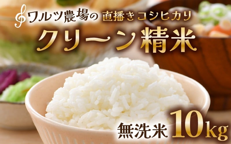 
                  【先行予約】【令和8年産 新米】ワルツ農場の直播き コシヒカリ クリーン精米（無洗米） 10kg（5kg×2袋） / お米 ご飯 白米 発送直前 精米 つや 艶 甘味 旨み あわら市産 福井県産 慣行栽培 コメ 北陸 福井県 あわら市 ※2026年10月下旬以降順次発送予定 [aw046-b003]
                