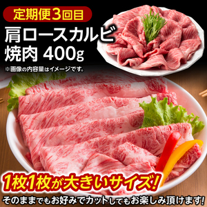 AB022【3か月連続お届け】いわて牛の定期便