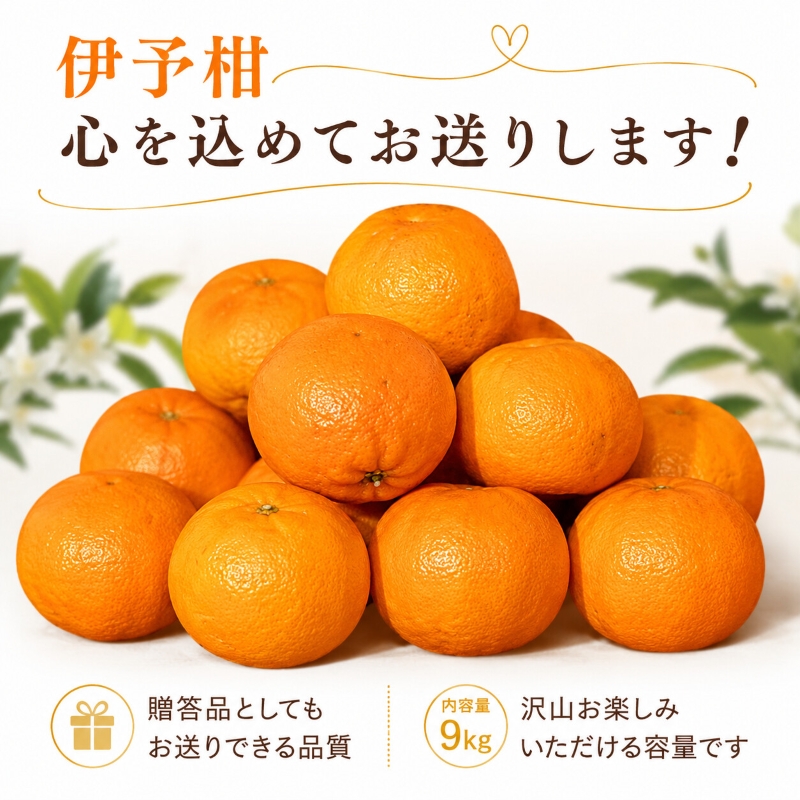 【2027年2月上旬より順次発送】伊予柑 約9.0kg 家庭用 愛媛県産 みかん